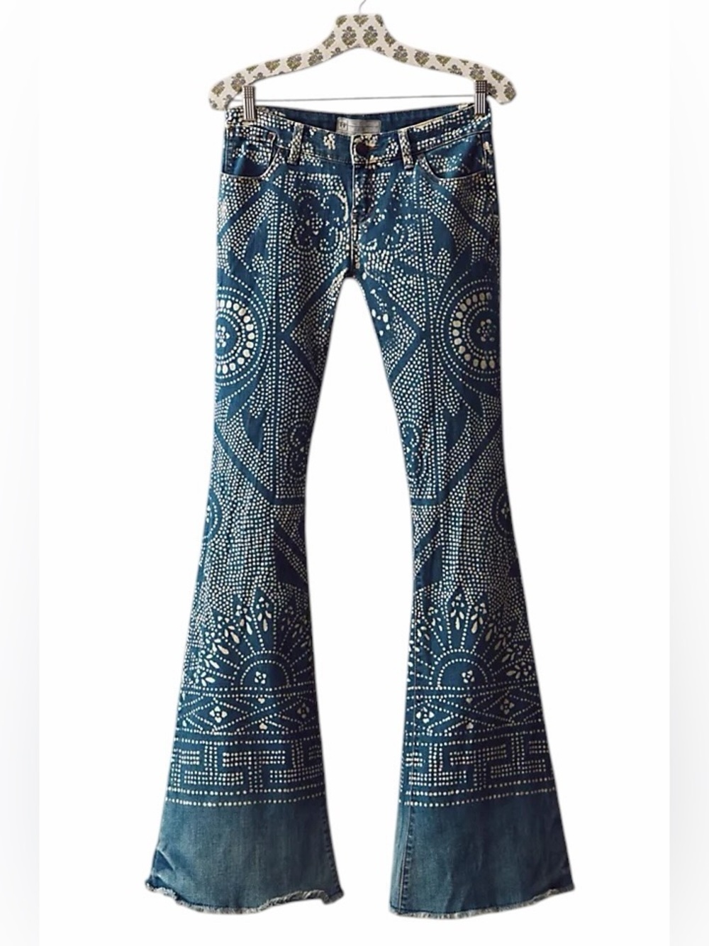 Free People Denim Bali Low Rise Flare Jeans Womens 28